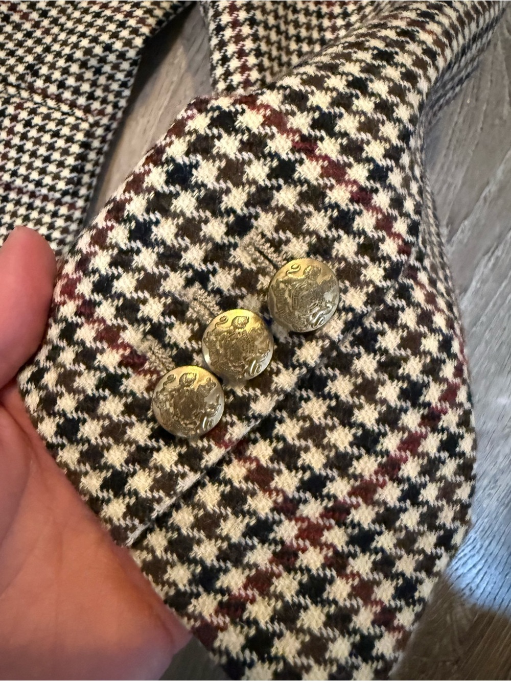 J.Crew Factory Wool-blend schoolboy blazer in houndstooth - Picture 10 of 14